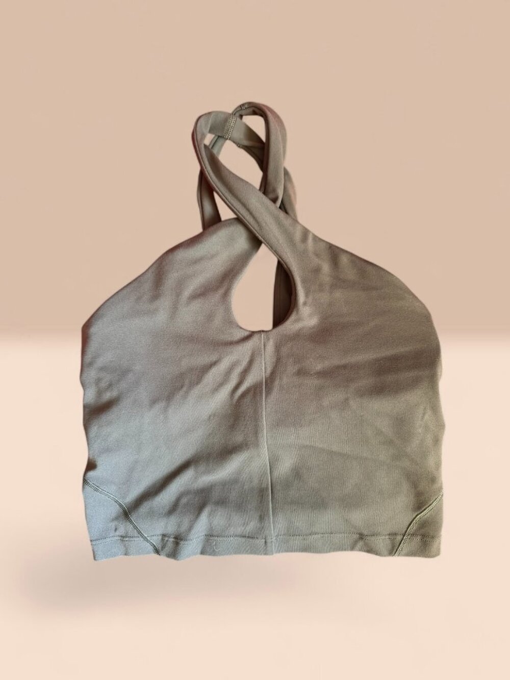 Lululemon Align Keyhole Halter Tank Nulu Size 0 Forest Green